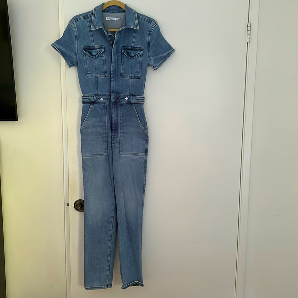 Good American Denim Jumpsuit
